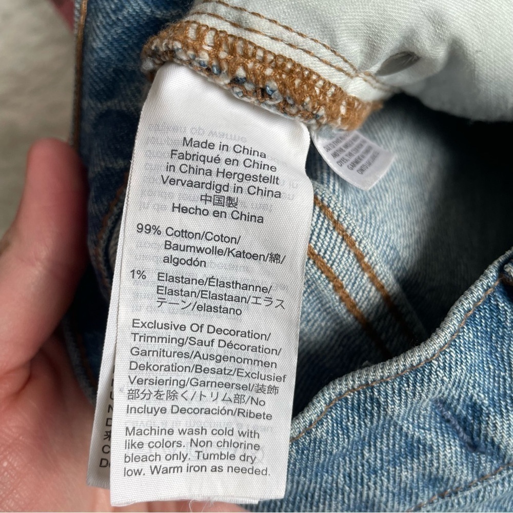 Madewell | Classic Straight Jean, Medium Wash, Distress, 27 - Picture 7 of 13